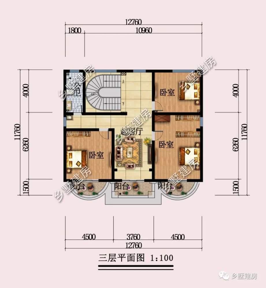 别墅|农村四层自建房，外观时尚华丽，设计两处厨房减少很多小矛盾