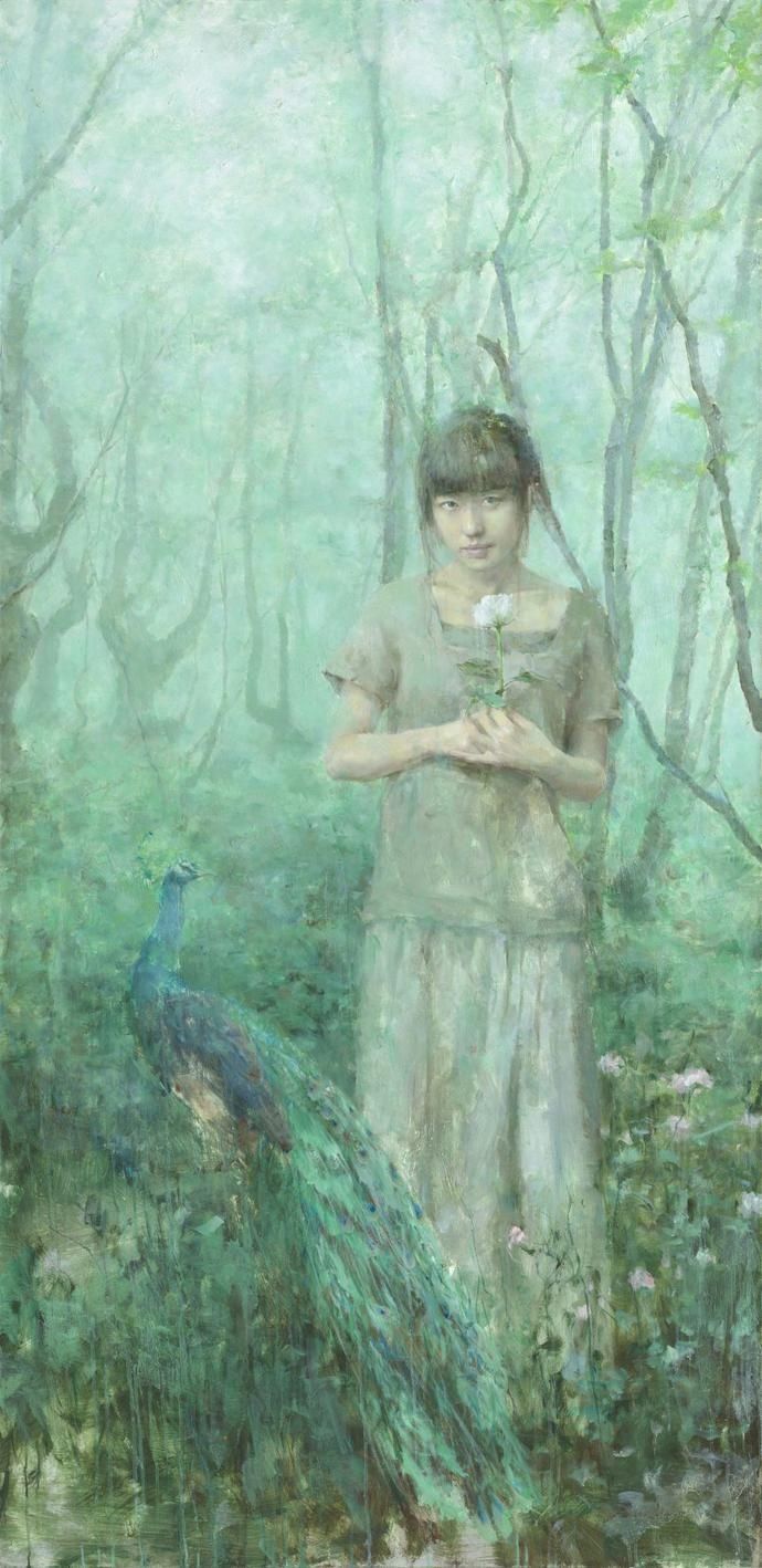 人体|八零后艺术家谭云川人体油画中的少女,唯美而写实