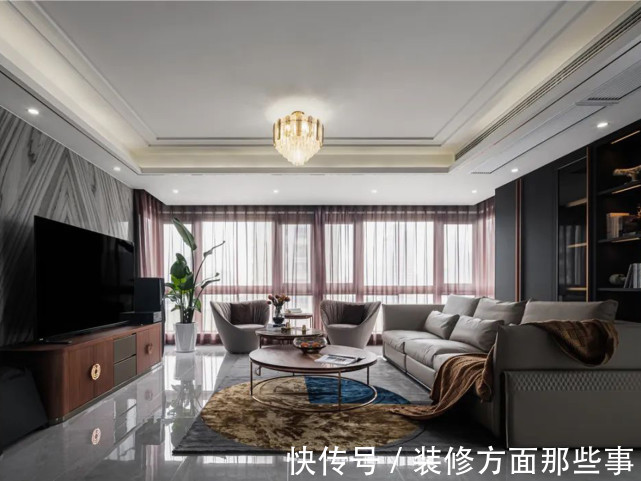 地毯|141平现代风三居室,一物一色,融洽于空间