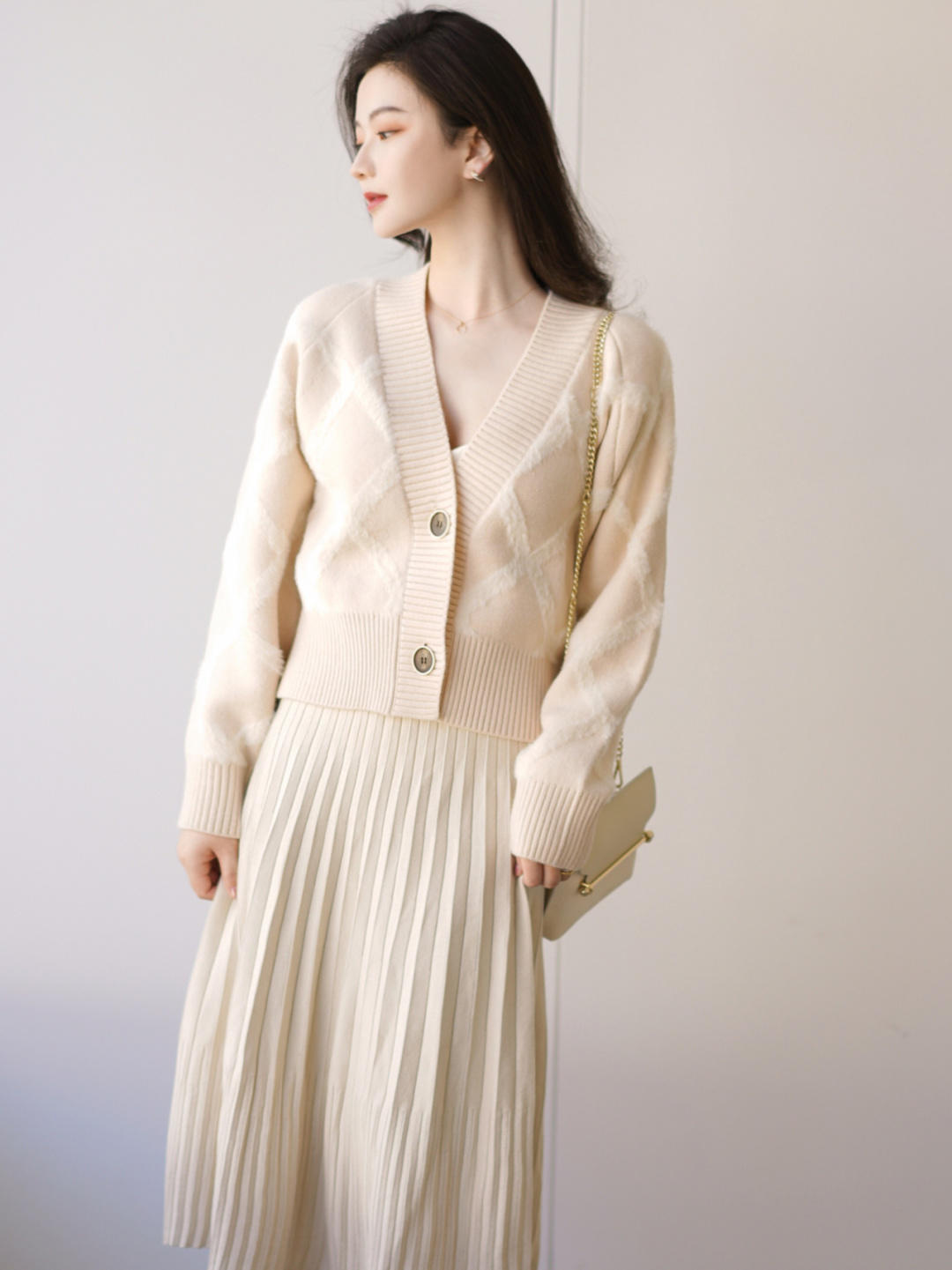 半身裙|优雅女人衣橱里少不了“开衫”,温柔保暖,气质提升不止一点点