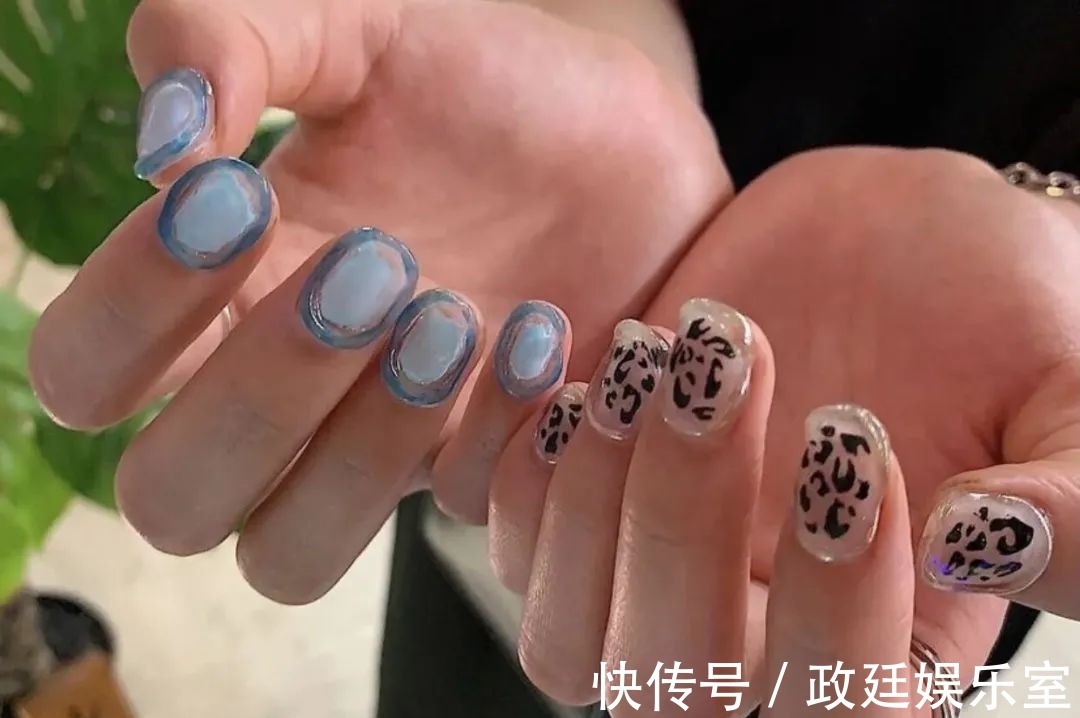 ins感|秋冬不可或缺的元素美甲,琥珀:我必在其列,豹纹:我经久不衰!