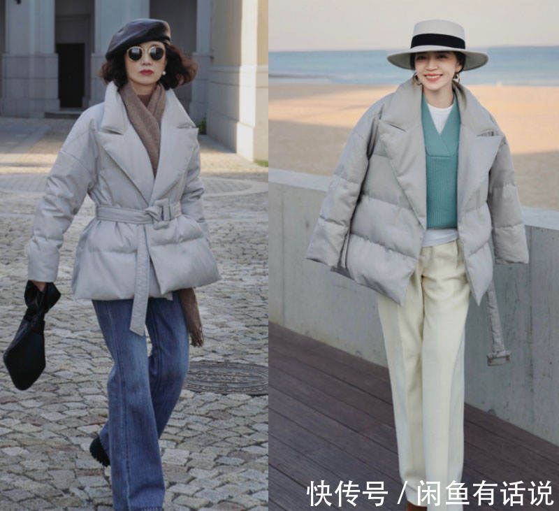 羽绒服|三木又和妈妈穿同款,用基础款打造“无龄感”穿搭,高级又显气质