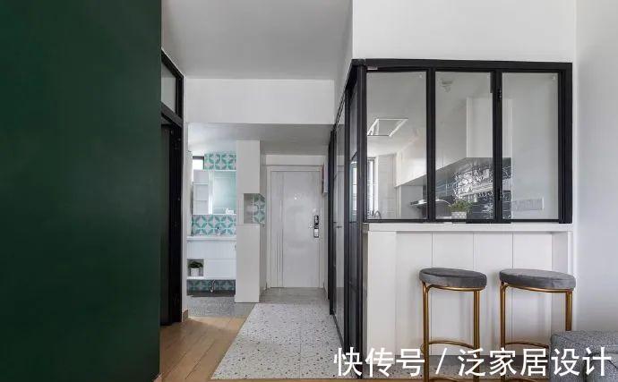 通透|48平米超小户型,既有两居室,还通透不拥挤,厨房设计更是亮眼