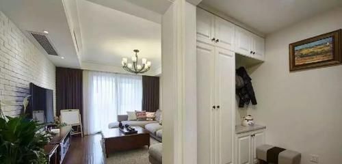 过道|117㎡两室改三室,没玄关就隔个玄关,利用过道改书房,真有创意