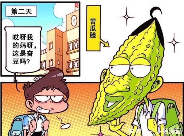 发明|漫画：奋豆变成苦瓜脸，小星发明变形金刚！