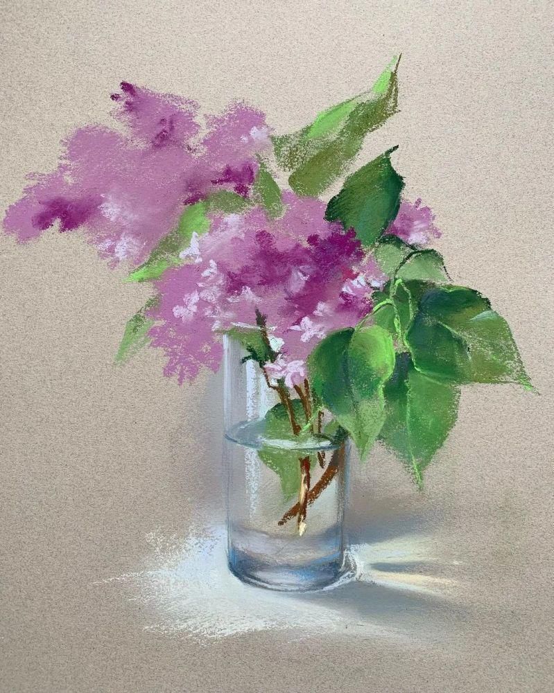 鲜花!太疯狂了!原来用粉笔画画,也可以这么美,简单几招教你,美到邻居羡慕嫉妒