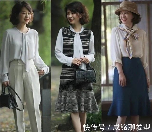 高级 这才是50岁女人的穿搭样板,自然真实不扮嫩,基础款穿出高级范