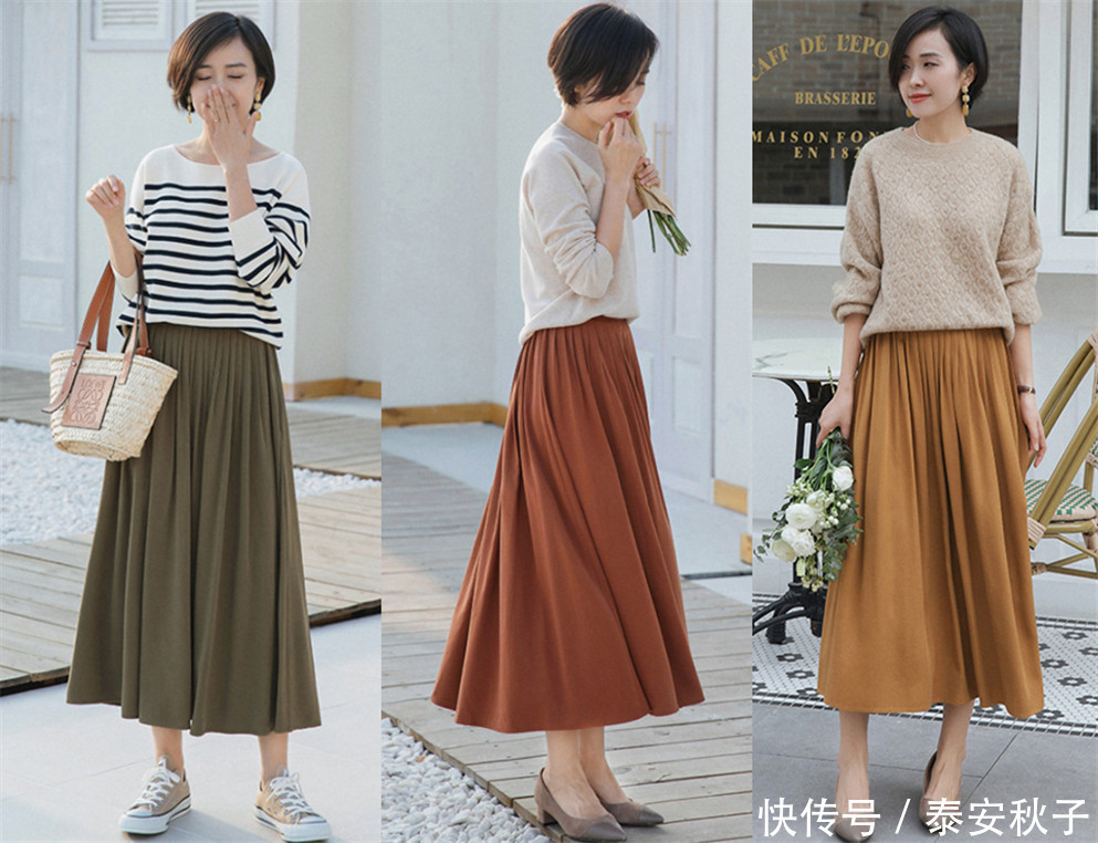 早春火了的“毛衫+半身裙”穿搭:简单日常、也能雅致迷人!