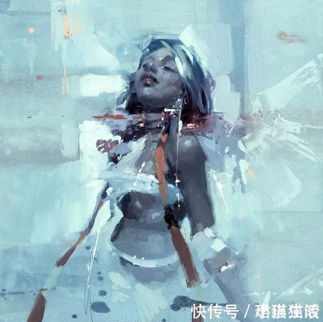 油画#艺术家杰里米·曼恩的油画,颜色既生动又大气!