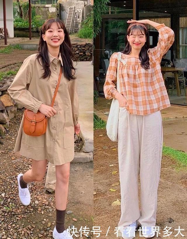 减龄|喜欢韩系风格的小姐姐,来看下时尚博主的穿搭,减龄活泼