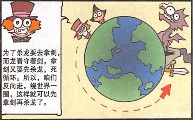 疯帽子展现“逆向思维”，为了击杀恶龙，带着降龙围绕地球一圈！