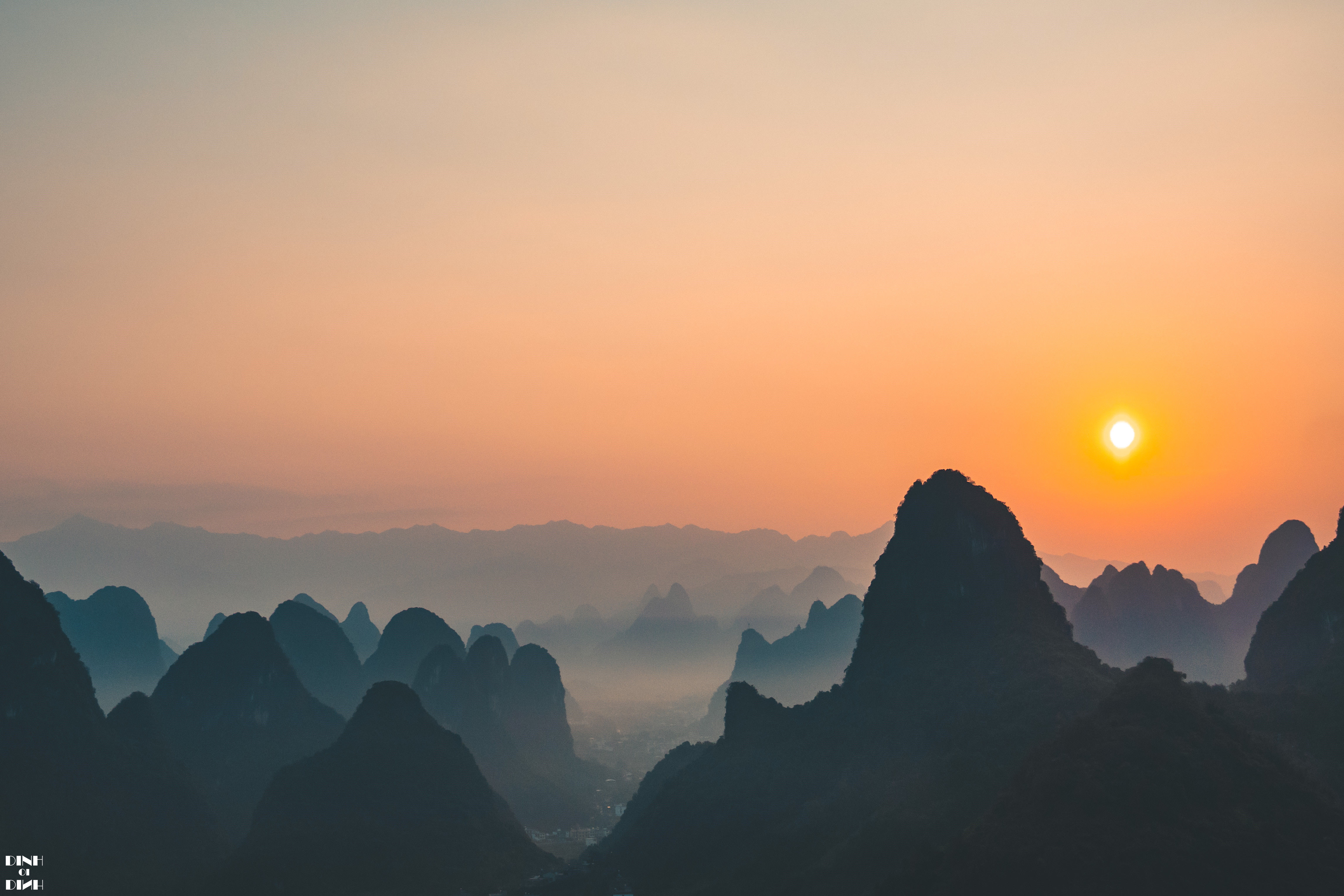 老寨山|遇见阳朔的光与影，晨与昏，山与水