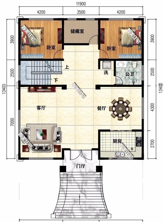 卧室内|2栋带架空层设计的豪宅，有钱就回老家建房，特别风光