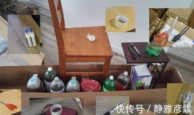 旧纸箱子卖不了几毛钱，老妈攒下来做了张单人床，还挺结实的