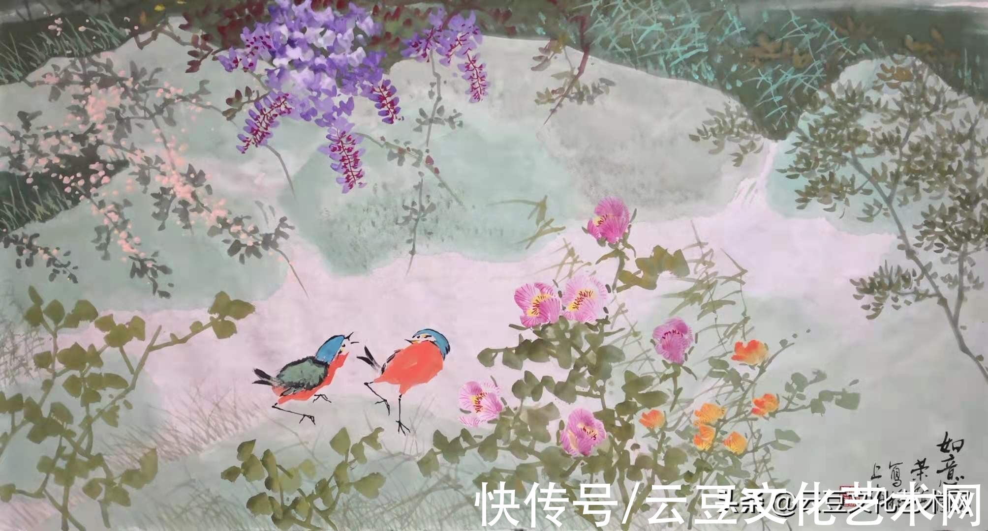 美术家协会$上海著名画家严荣镇最新作品欣赏