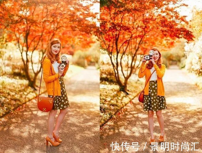 柑橘橙 这个能让冬季变得灵动有趣的颜色,只要穿对了,绝对是最吸睛穿搭