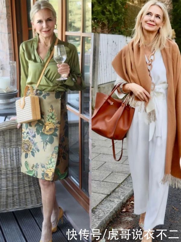 60岁女人会穿不显老,国外奶奶靠搭配成赢家,显年轻又漂亮