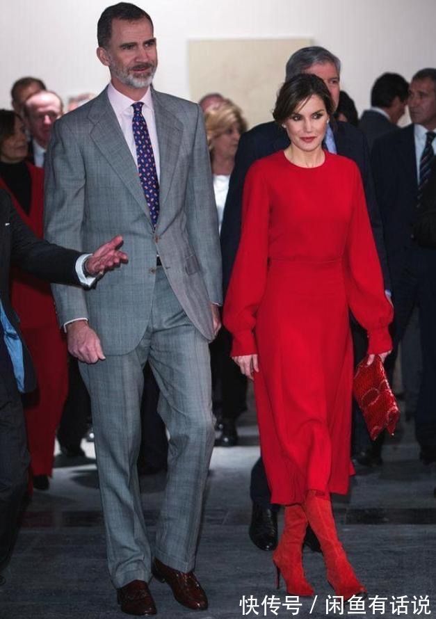 协调感|西班牙王后穿火了“中国红”,一袭红裙优雅到骨子里,气质好高级