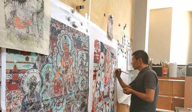 面壁|「中央媒体看甘肃」在敦煌莫高窟“面壁”是一种什么样的体验