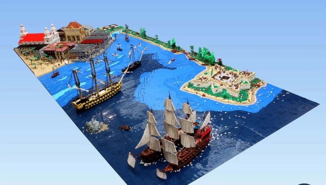 用乐高还原《海贼王》七武海原型“海盗之王”亨利·摩根的故事
