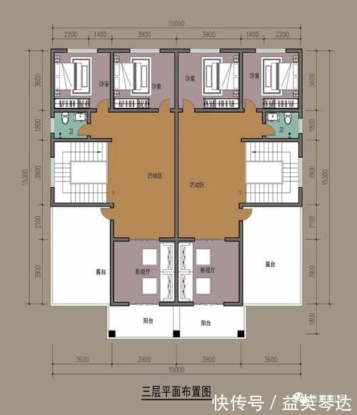 小别墅|15×15.3米三层双拼小别墅，房子再大也不及兄弟情义