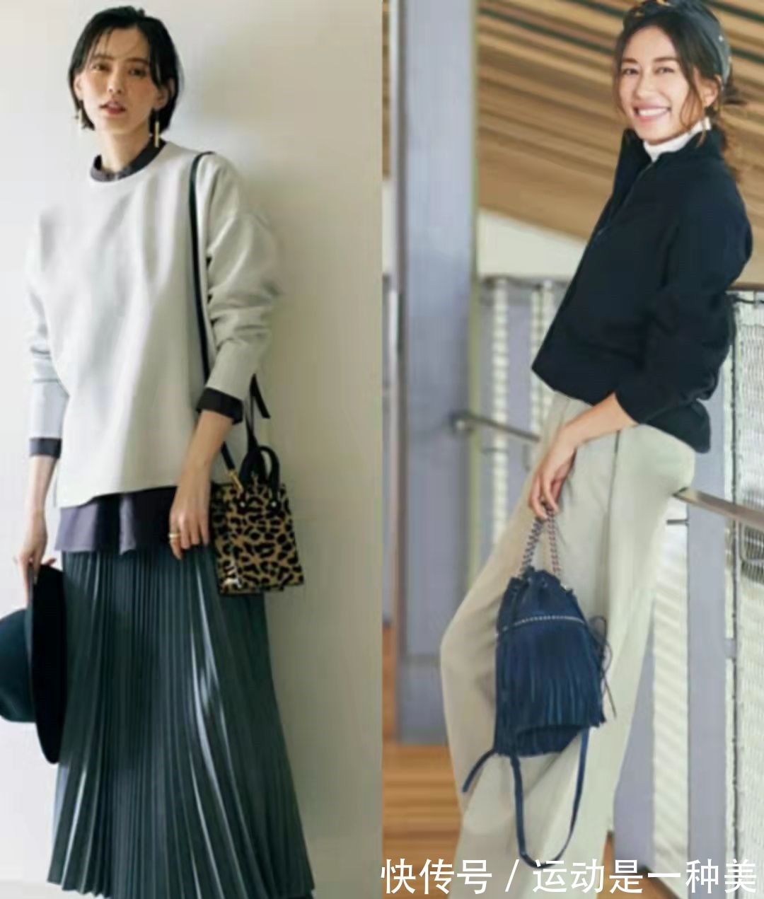 深蓝色 秋季日杂里的“4种神仙色系”,简约高级又优雅,适合40岁女人!