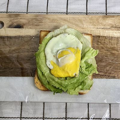 煎蛋|沙拉三明治