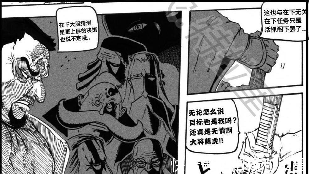 藤虎|海贼王五老星下令除掉雷利，藤虎释放霸王色重创雷利