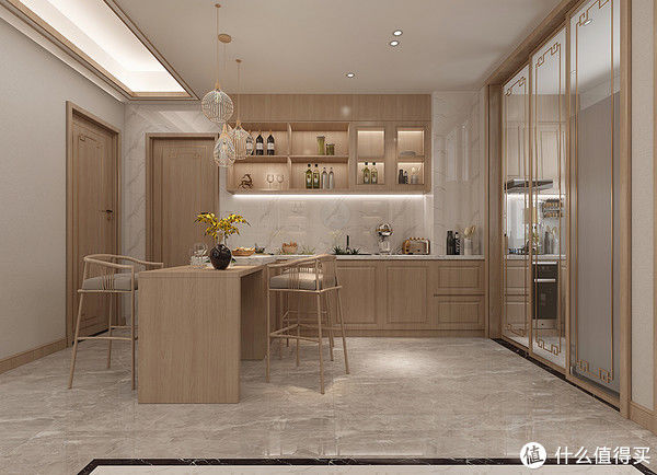 装修|发现一户很有品味的中式样板房，两层复式楼，格局好，装修很高级