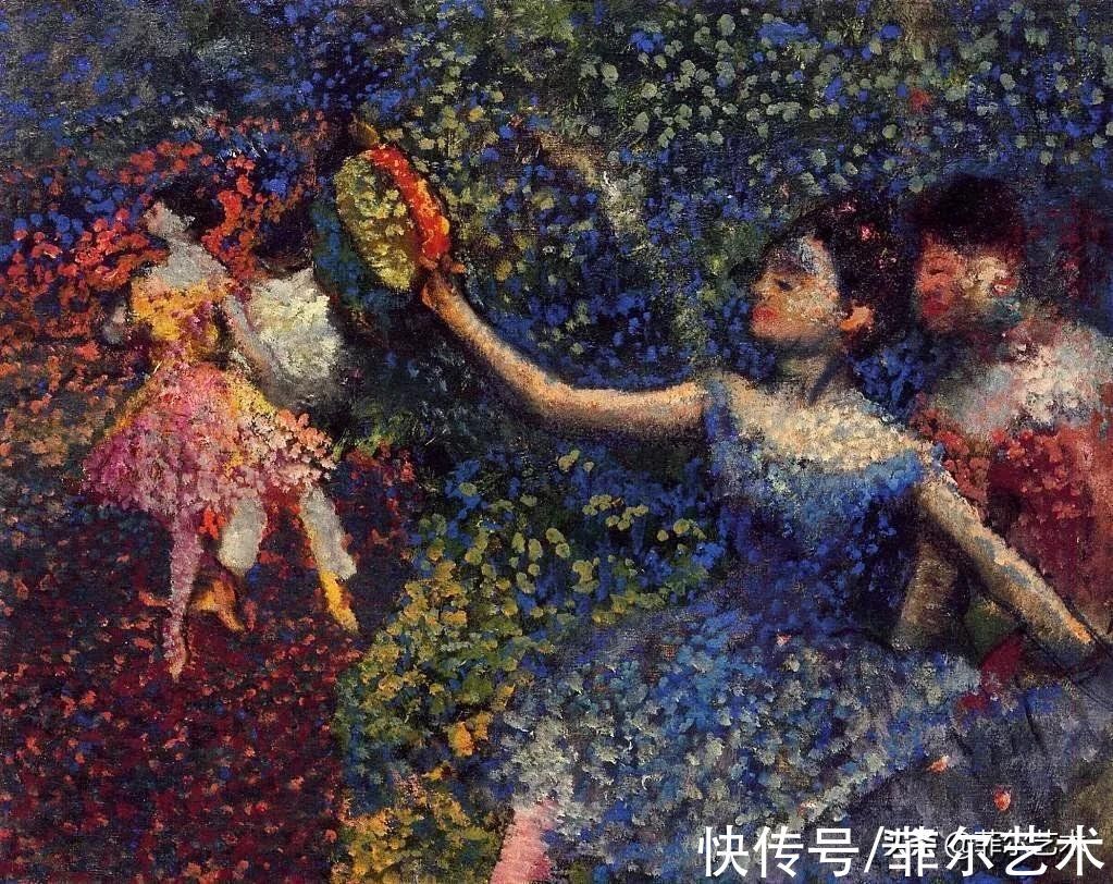 安格尔$法国艺术大师埃德加·德加舞女125幅油画作品,美翻了