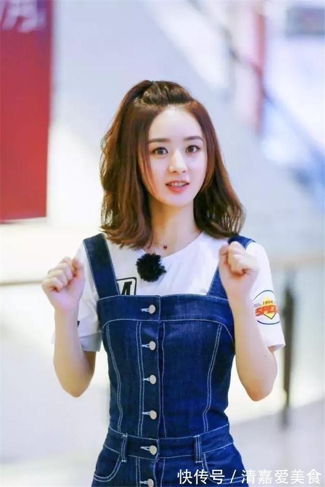 杨紫|2021年流行“短发扎一半”,减龄满分,承包春夏的美