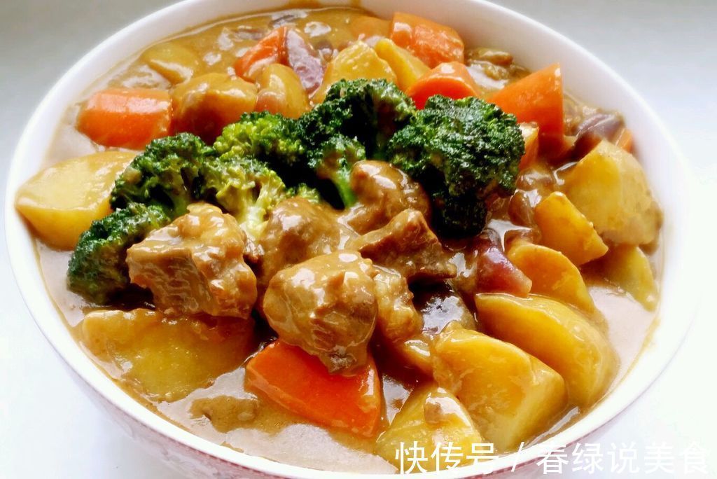 教你营养美味的咖喱菜花牛肉，香而不腻超下饭，孩子都抢着吃