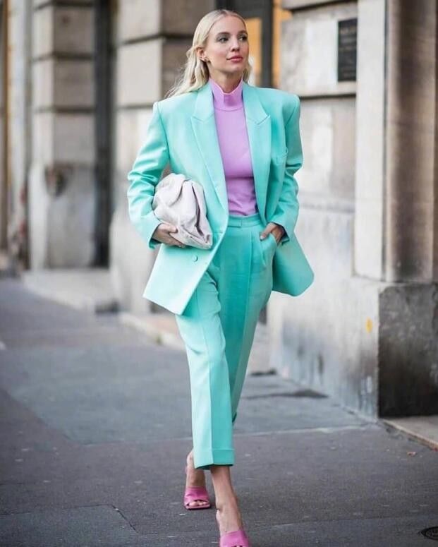 leon|单品都那么香！德国博主Leonie Hanne任何颜色都能驾驭