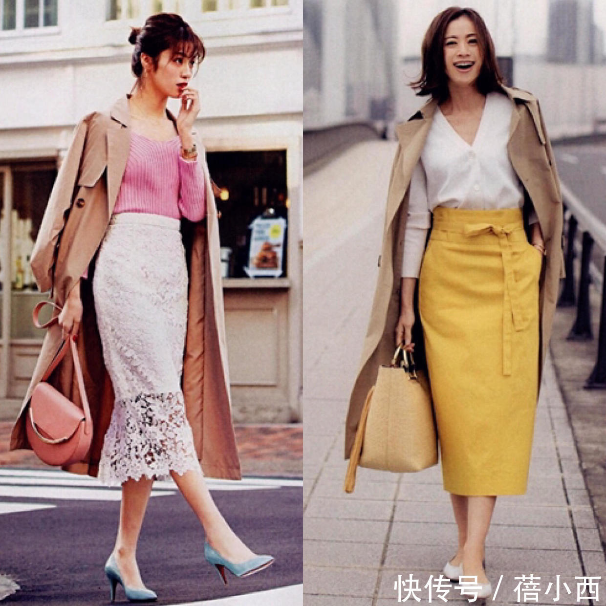 阔腿裤|作为一个高质量的女人,秋天衣橱少不了“风衣”,学这样穿更优雅