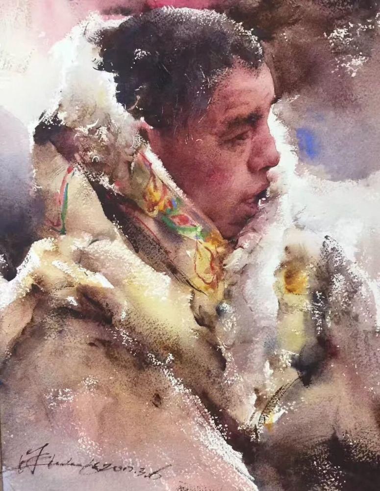  极致|中国水彩：大笔触画出霸屏水彩，光感够绝，极致东方的美！