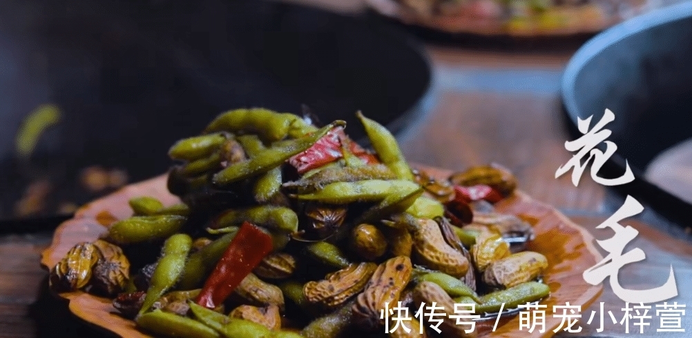 毛豆|李子柒晒秋收家宴,吸引三千万人观看,满满一桌子的美味,太馋人