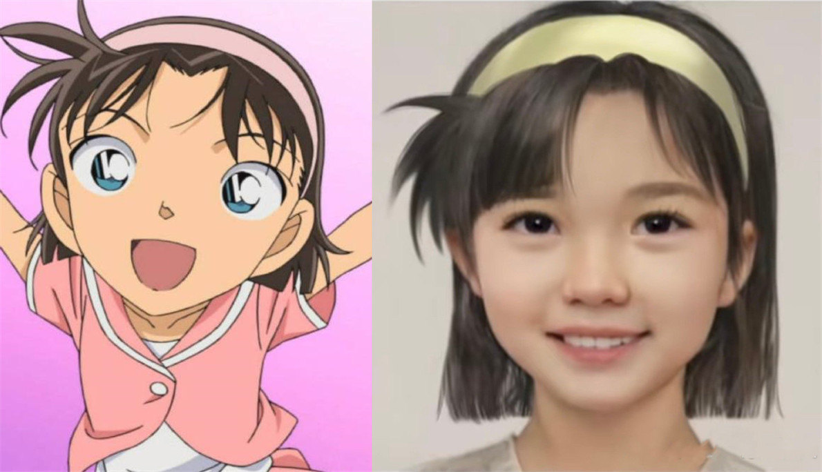 步美|名侦探柯南:少年侦探团被AI还原,柯南缺乏灵气,灰原哀又萌又酷