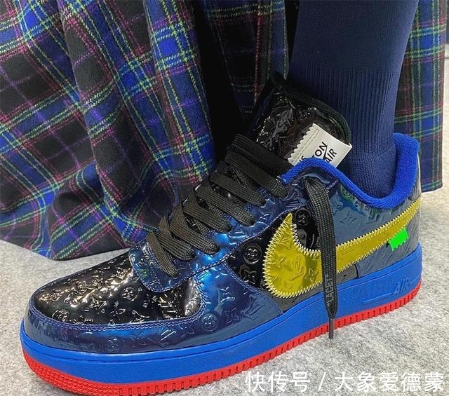 virgil TS上脚LV x AF1联名!网友有内味儿了!
