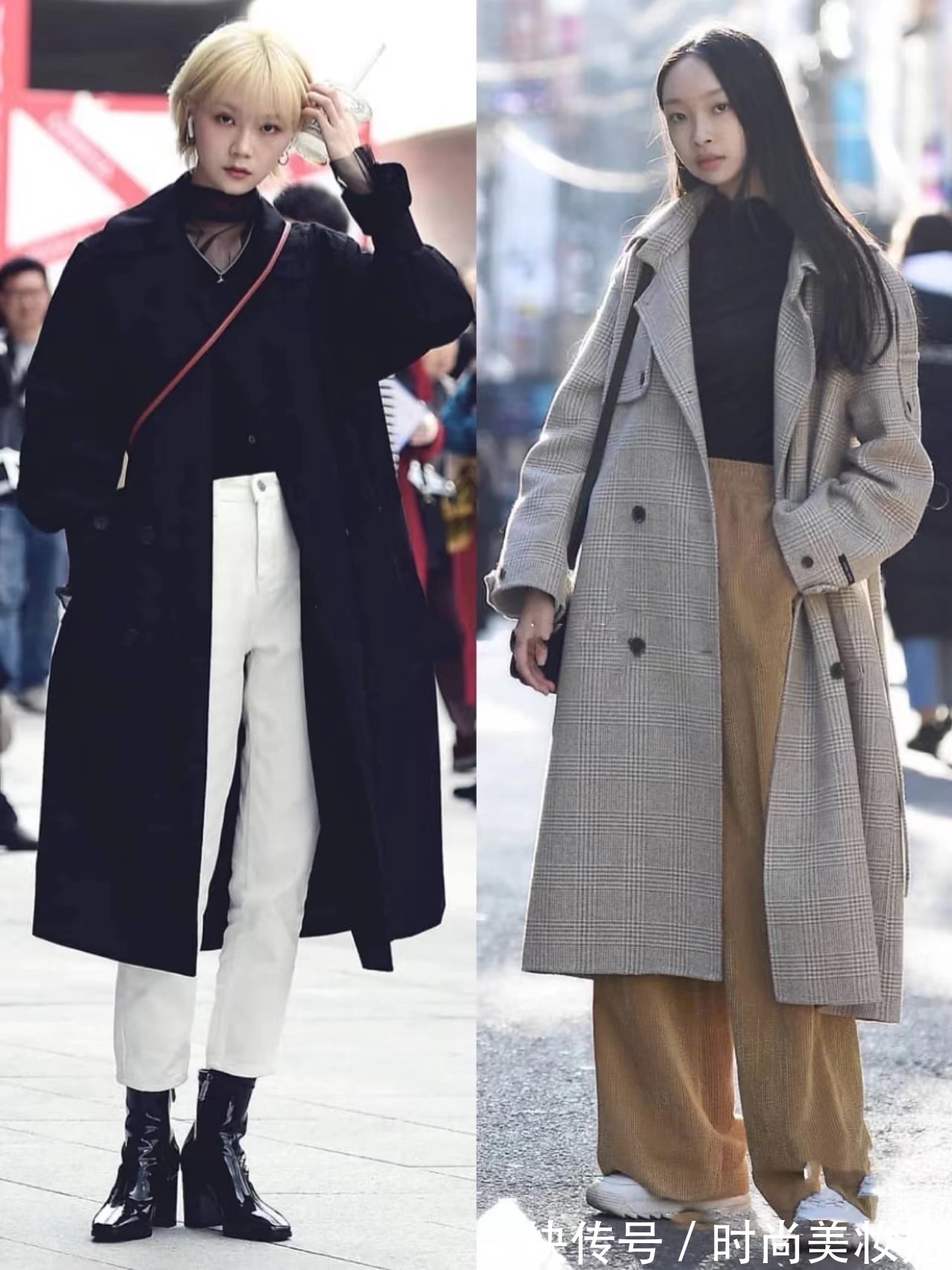 搭配|韩国女生穿大衣为什么这么好看?整理18套街拍示范,照穿洋气高级