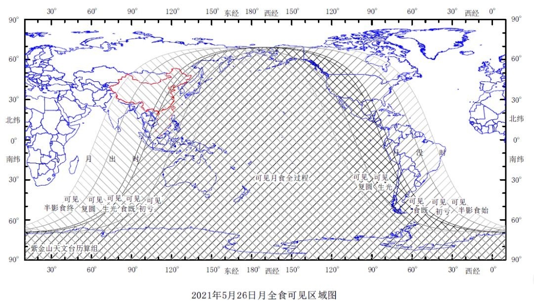 年度 近在咫尺的月全食，5月26日，2021年度超级月亮