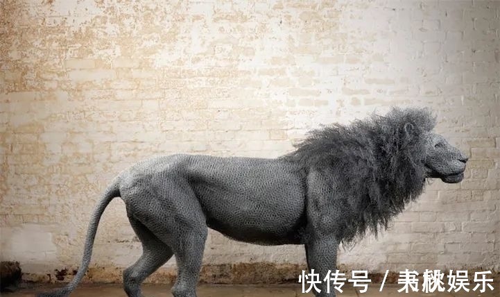 铁丝&她用镀锌铁丝,创作栩栩如生的动物雕塑,逼真程度令人惊讶