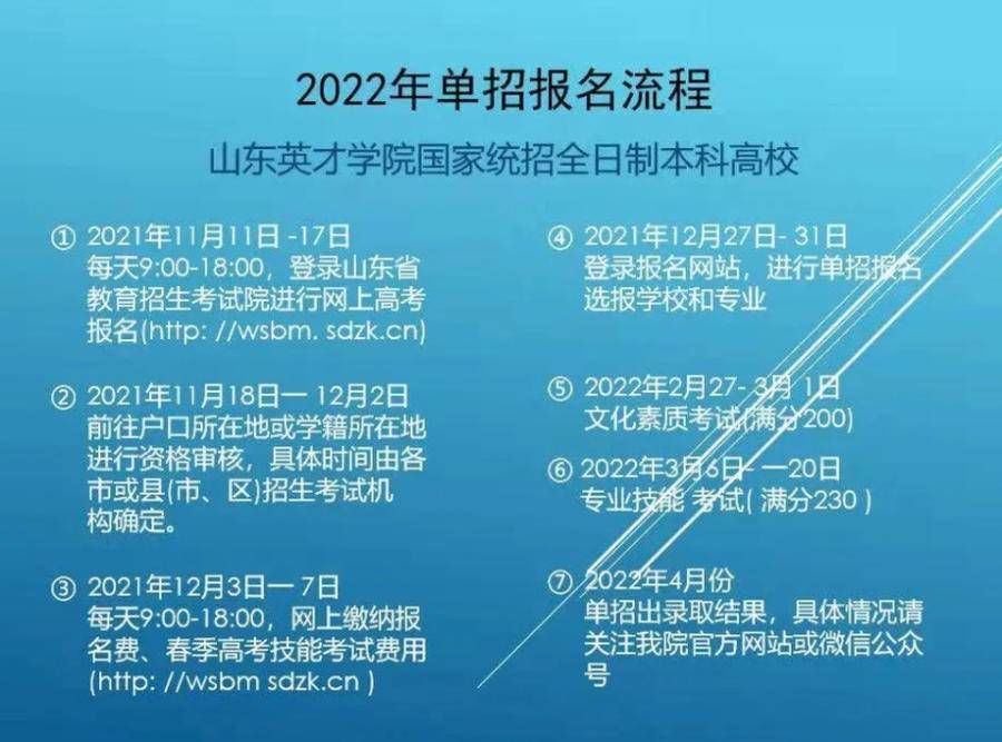 我校|2022年山东英才学院单独招生和综合评价招生来了