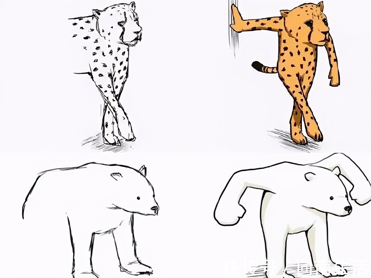 成品@这位日本画师意外火了,每幅画都不画完,成品图真的太“沙雕”