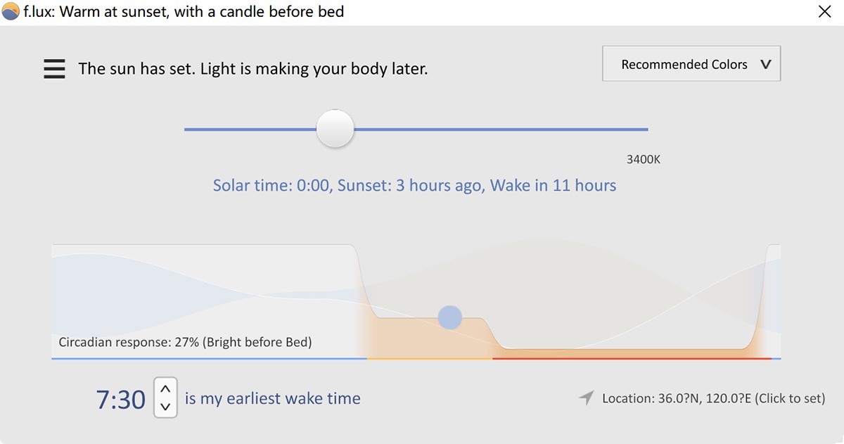 F.lux v4.120 屏幕蓝光护眼-下载否
