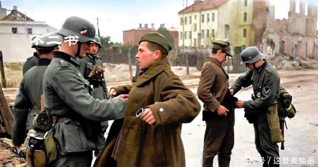 场面|二战上色老照片 在东线疯狂入侵的德军、希特勒生日庆典的场面!