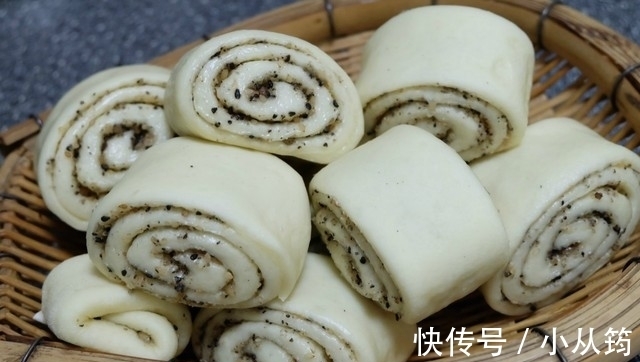 花生|把花生芝麻做到馒头里,又香又软又美味,做法简单,孩子爱吃!