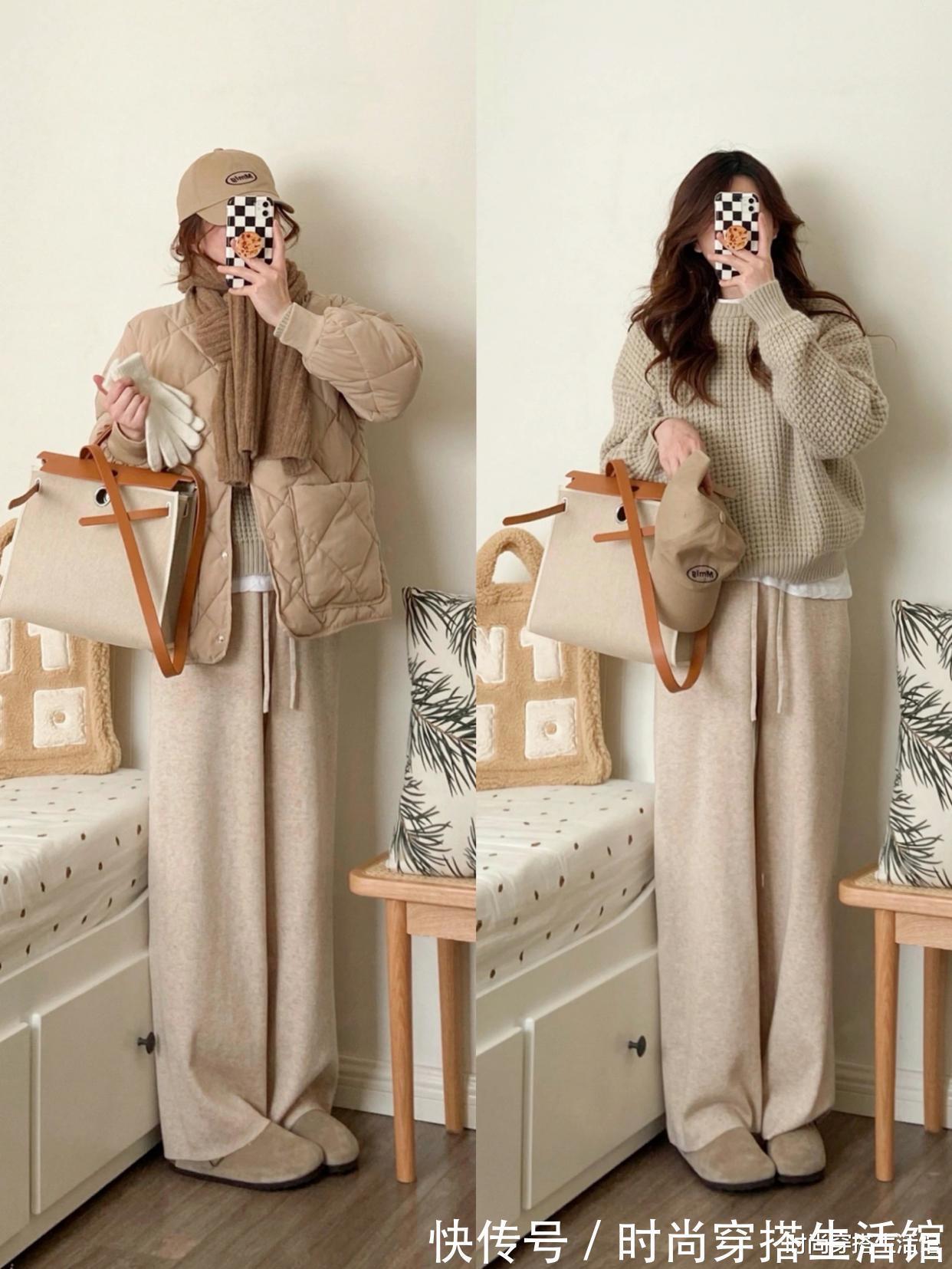 格纹裤|?这位时尚博主的穿搭真圈粉,简约大方又气质,冬天就这么穿超美