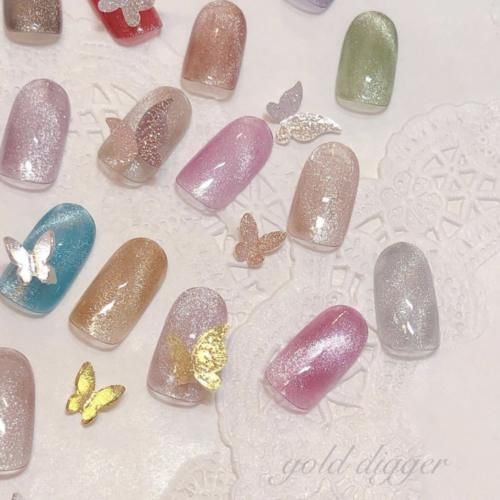 10款夏日淡彩美甲，收藏起来照着做吧