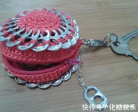在易拉罐拉环上编织，钩成的包包耐看耐用！DIY变废为宝附教程