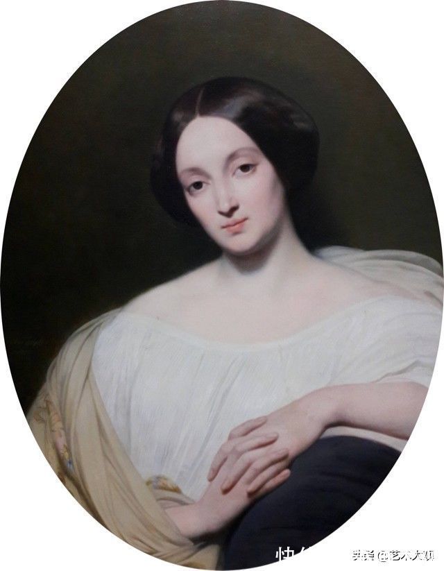 Scheffer@古典雅致女性画像——荷兰学院派画家Scheffer人物肖像油画欣赏